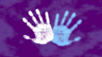 spooky handprints